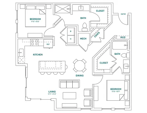 Floor plan B3