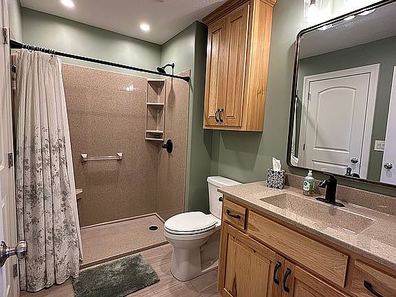 Upstairs accessible bathroom
