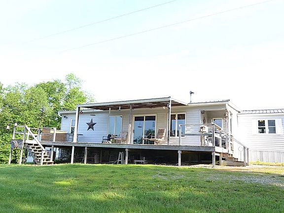 back deck facing the pond