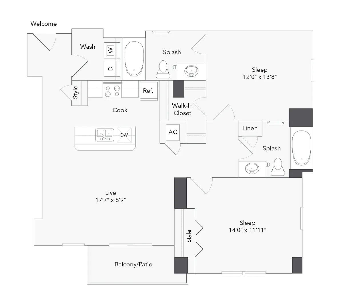Floor plan California
