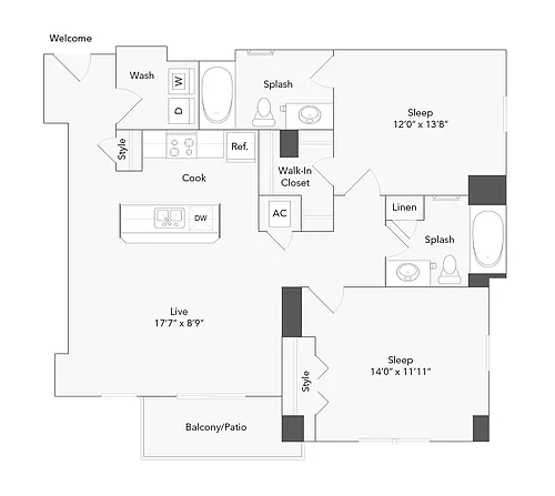 Floor plan California