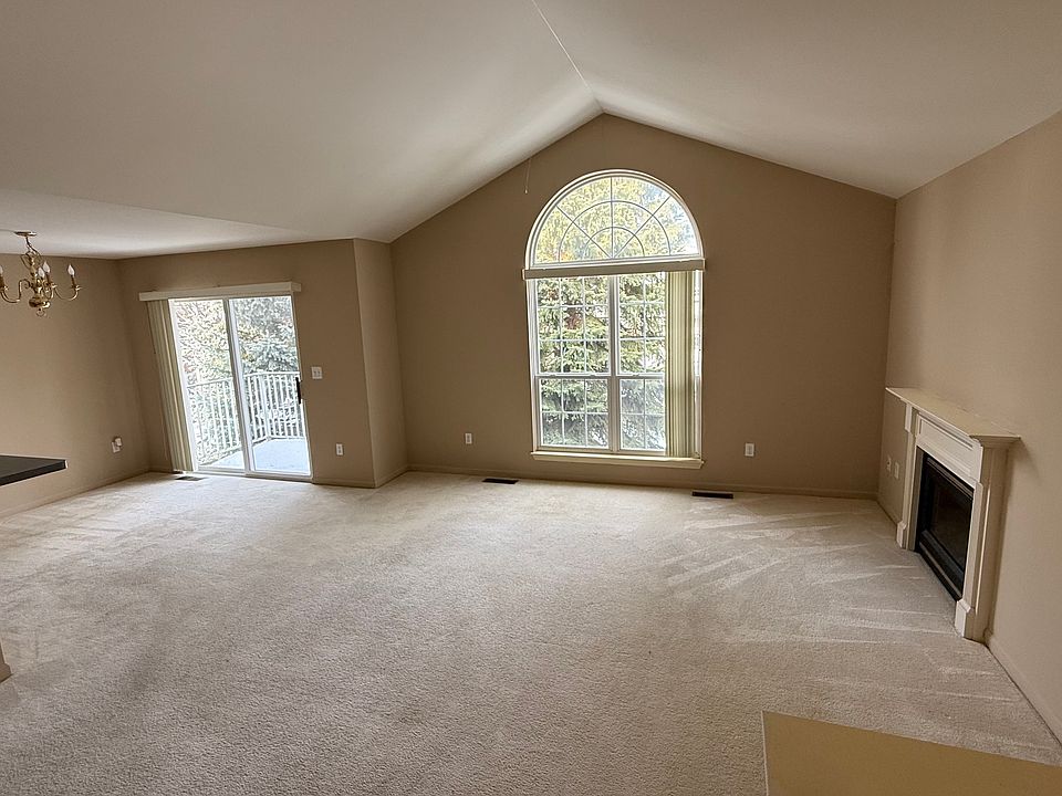 Living room and dining area