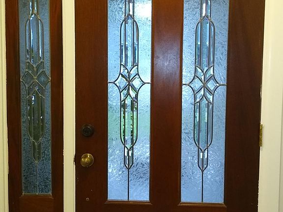Front door when standing in entrance to living room