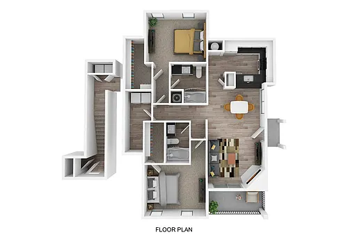 Floor plan The Georgetown - Carriage House Renovated