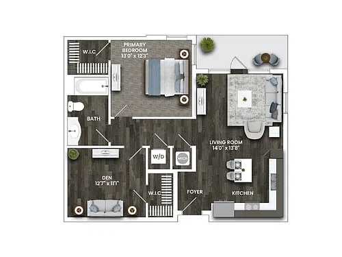Floor plan A2A- Den
