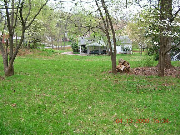 West edge of property looking east.
