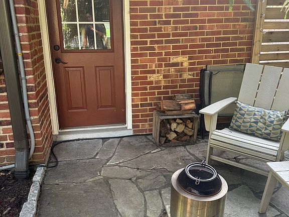 Private entrance.