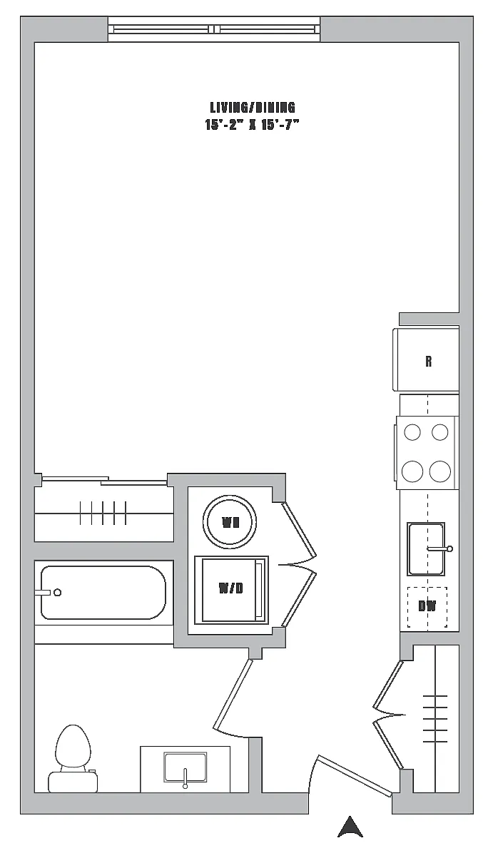 Floor plan Studio-S2