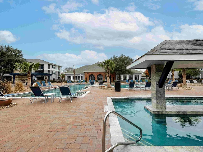 Resort-Style Pool with Swim-up Bar