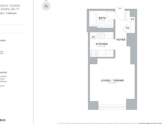 2nd image of 1 Columbus Pl APT N17j