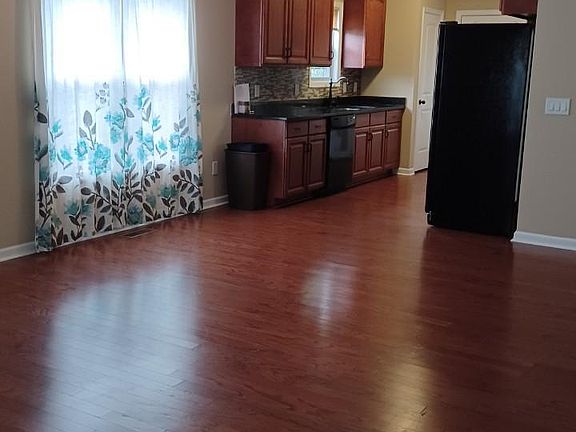 Living room and kitchen