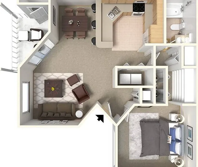 One Bedroom One Bath One Bedroom One Bath
