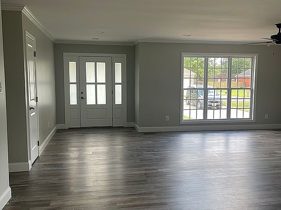 From dining back to door