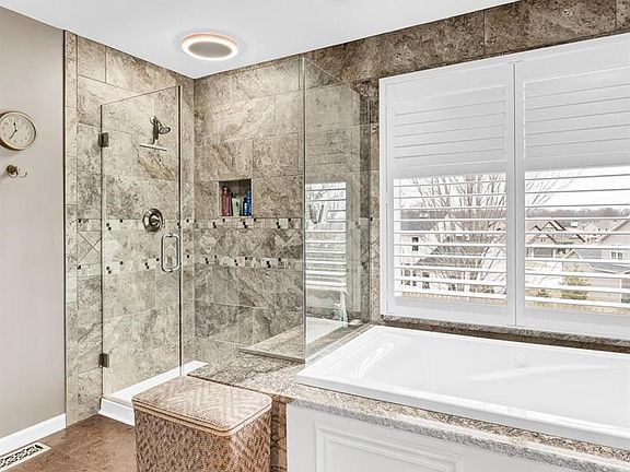 Master Bath with custom tile