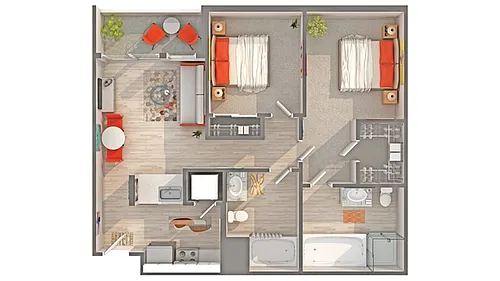 Floor plan Seaside I - B6