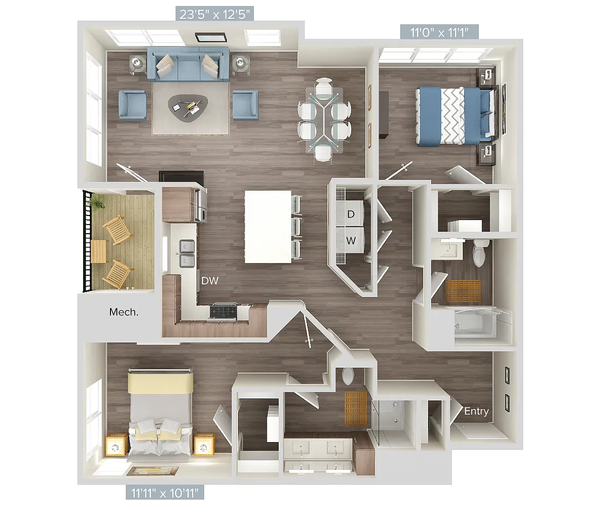 Floor plan B7-201