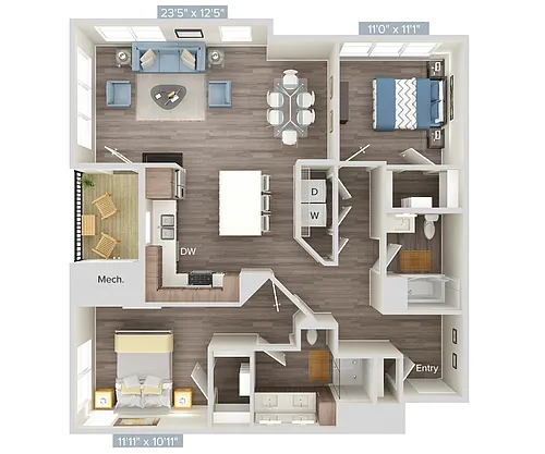 Floor plan B7-201