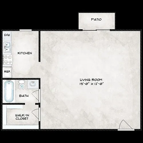 Floor plan Studio
