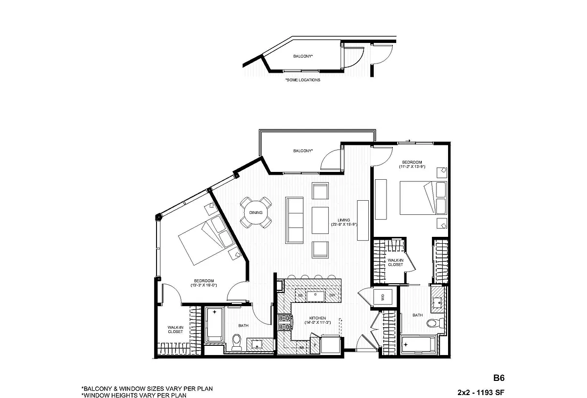 Floor plan B6 2X2
