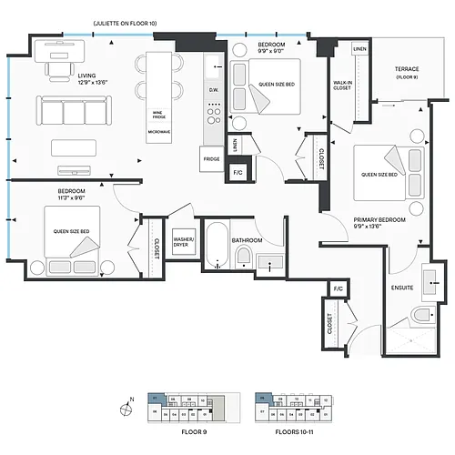 Floor plan 1008