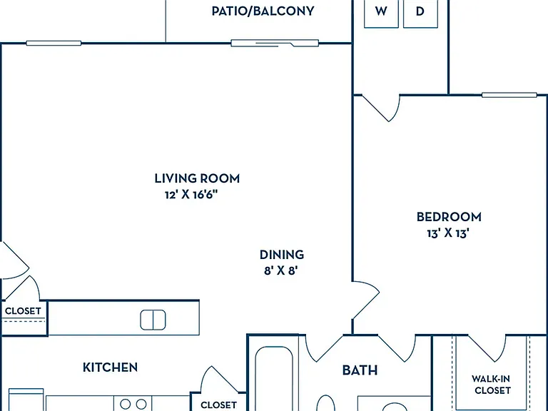 1 Bedroom | 1 Bath | 766 SF 1 Bedroom | 1 Bath | 766 SF