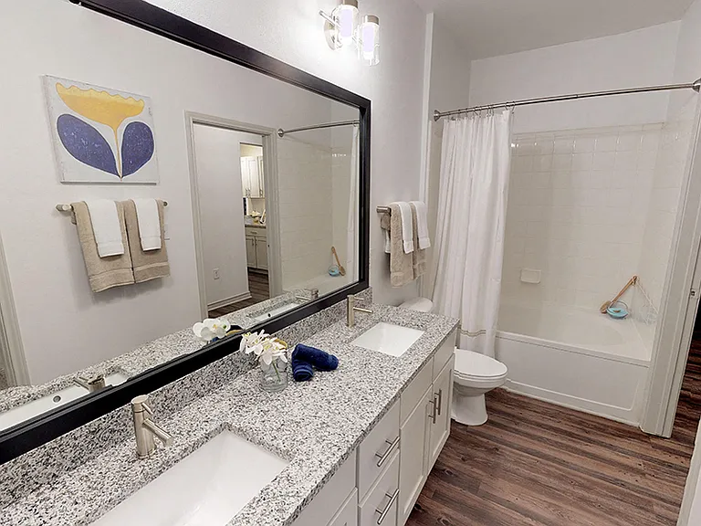 Double vanities available in select homes