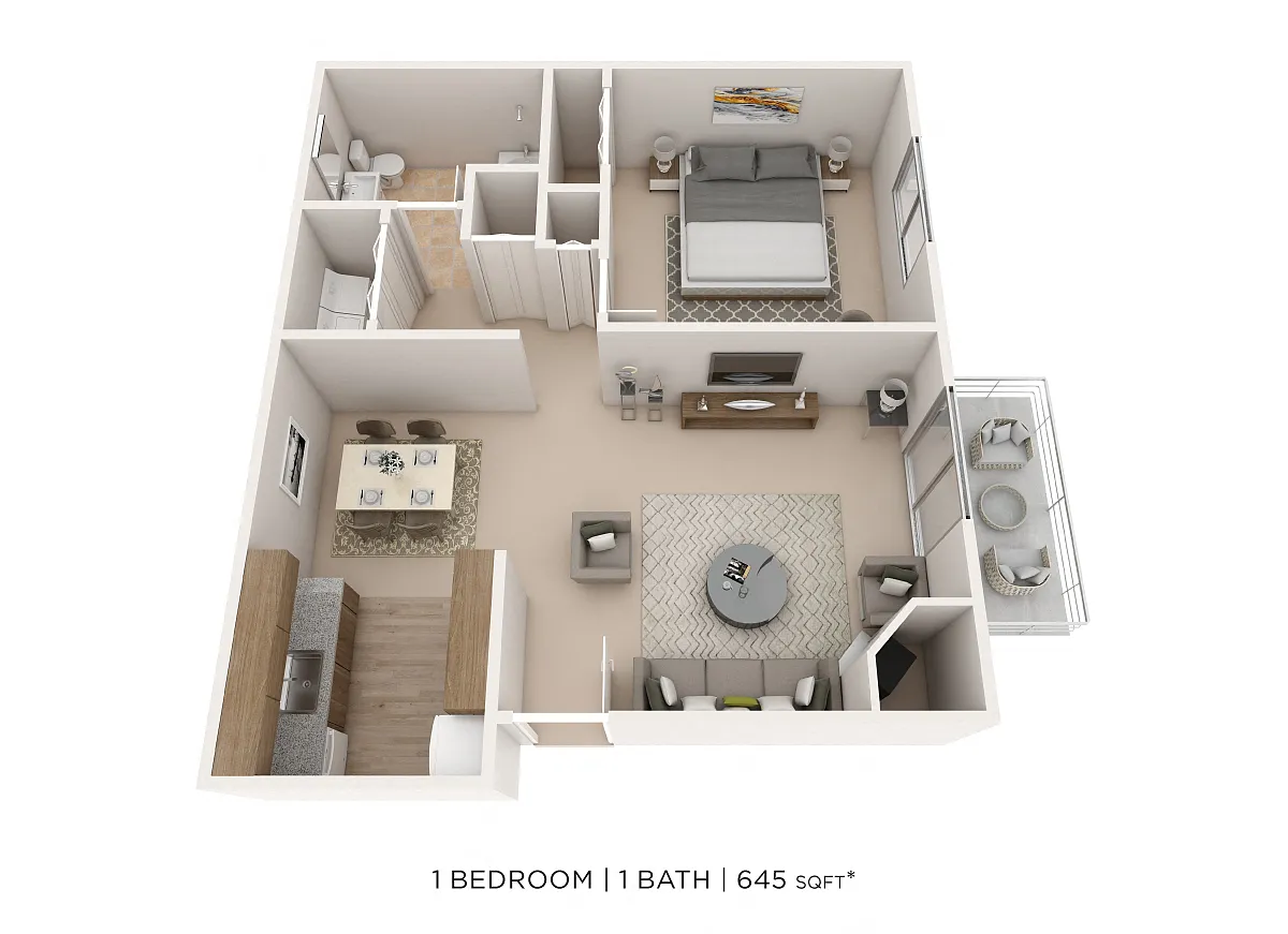 Floor plan One Bedroom