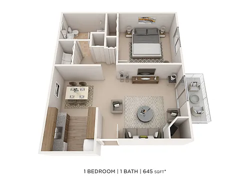 Floor plan One Bedroom