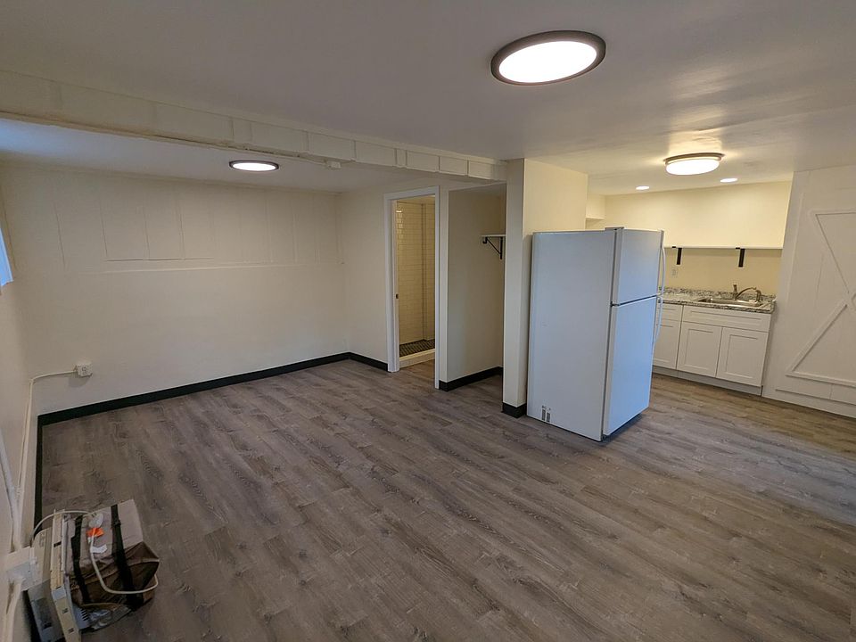 Studio area. Closet behind fridge..