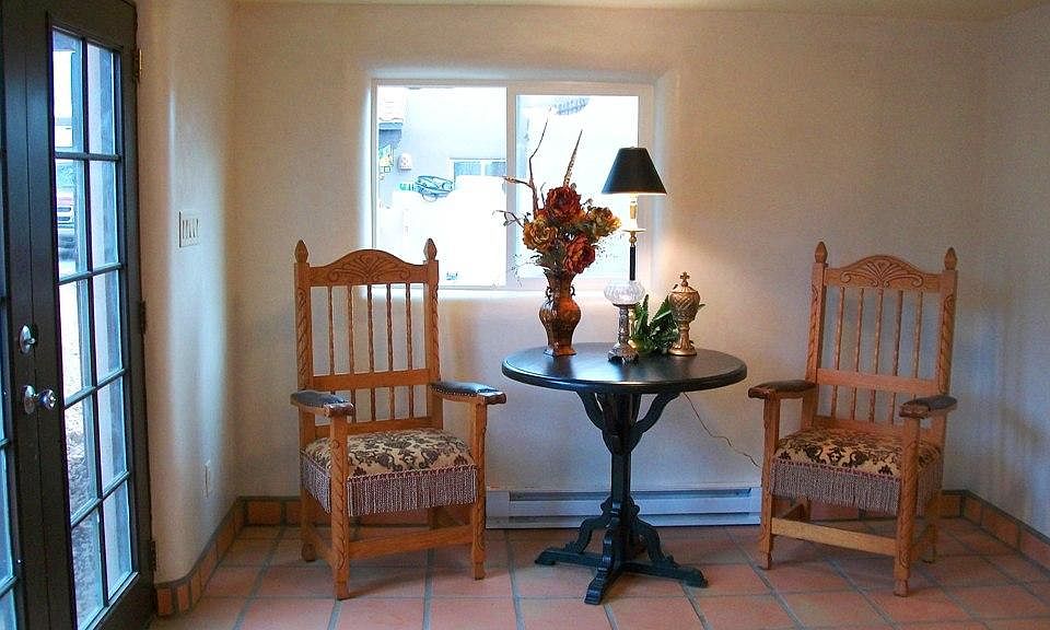 French Doors enter the Living room, this area can be for a small dining table area.