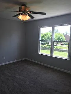 Master bedroom view. New windows, flooring, light fixtures &