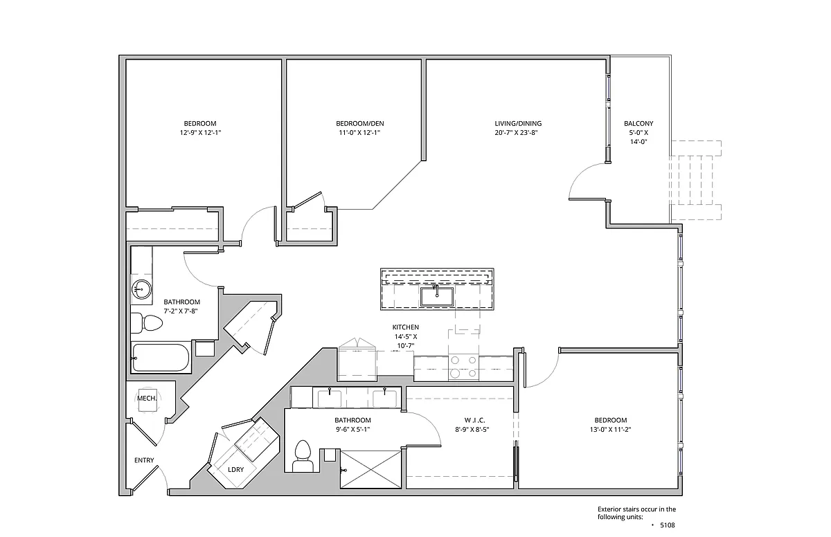 Floor plan 2 Bed / 2 Bath
