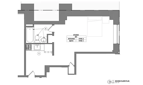 Floor plan Studio