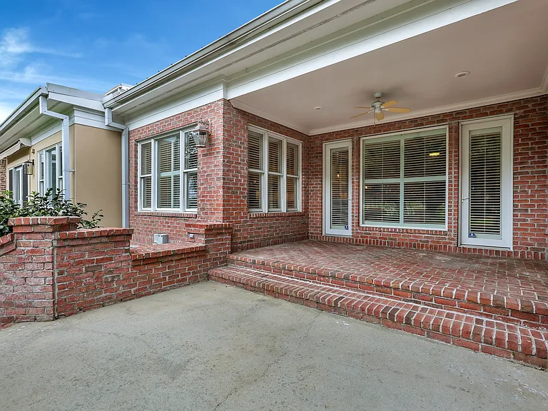 Terraced Patio with Ceiling Fan