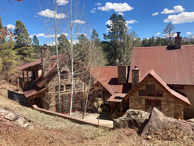 View from above the house / upper rock patio