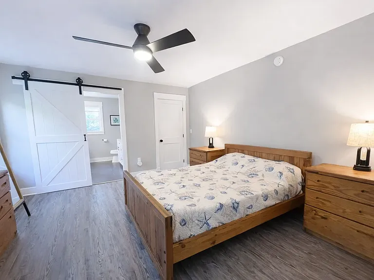 Second level primary bedroom with ensuite bathroom