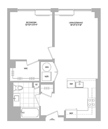Floor plan A8 -1X1