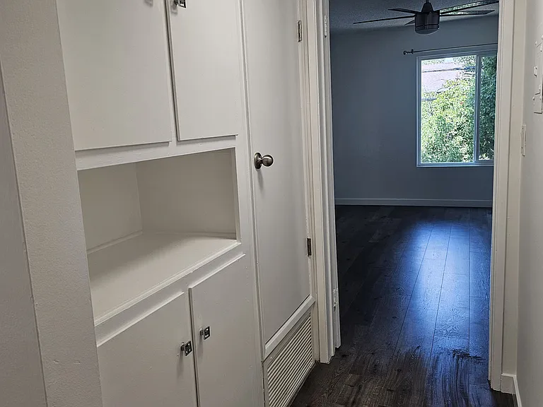 Hallway Linen Closet/Entrance to main bedroom