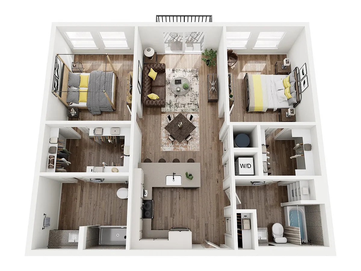 Floor plan 2BR1
