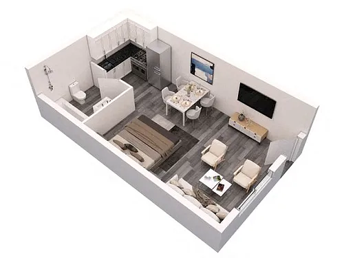 Floor plan Studio R2