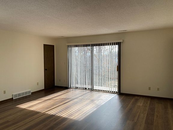 living room and deck