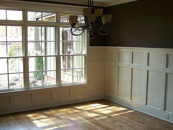 Portrait Shelving and Wainscot Trim