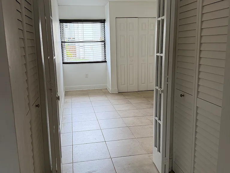 First bedroom with access to living room.