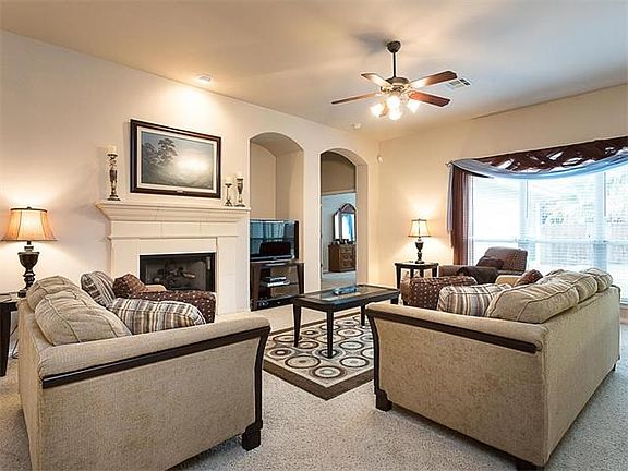 Wonderful living area with fireplace.