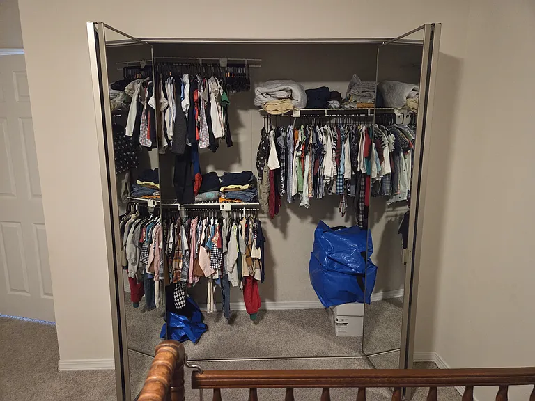 2nd upstairs bedroom closet