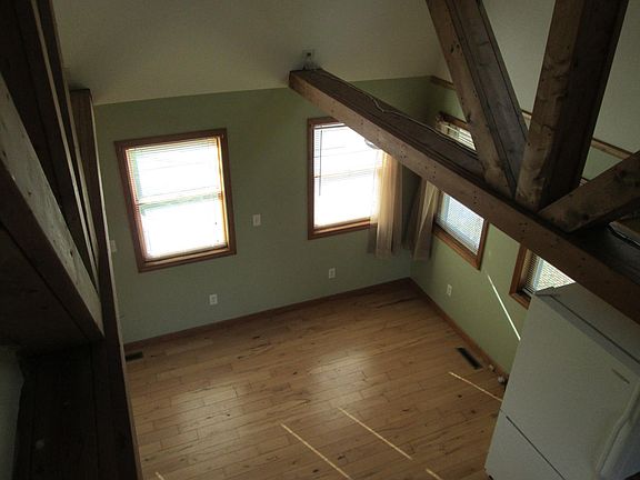 view of living room from loft