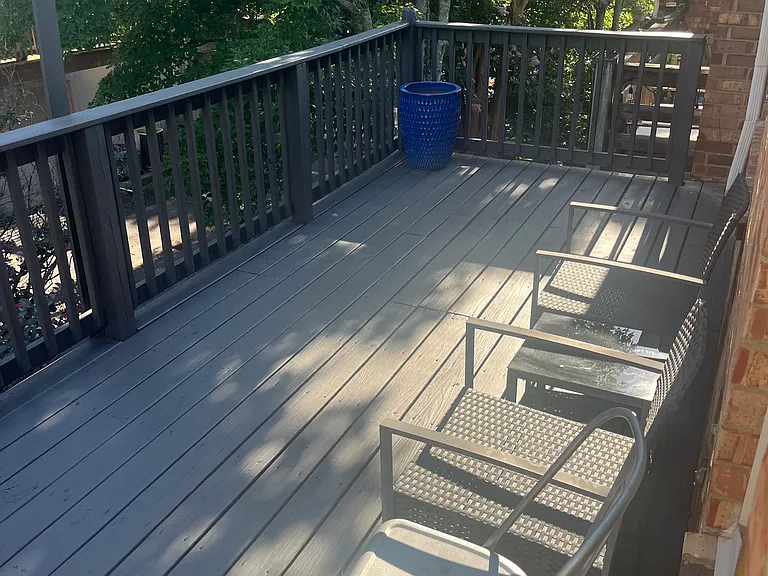 Outside deck
