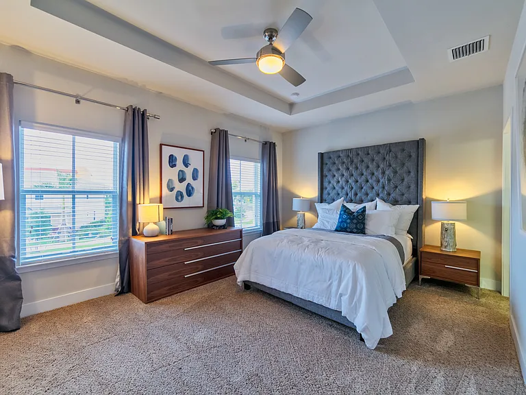 Townhome Master Bedroom with Tray Ceiling