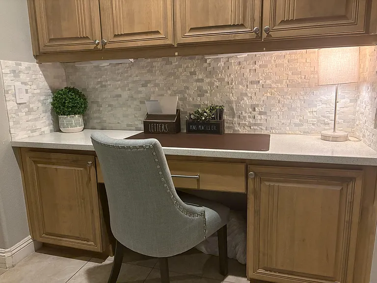 Open office area beside the kitchen