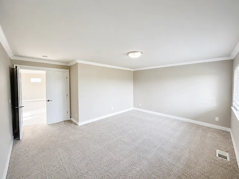Master bedroom with double door